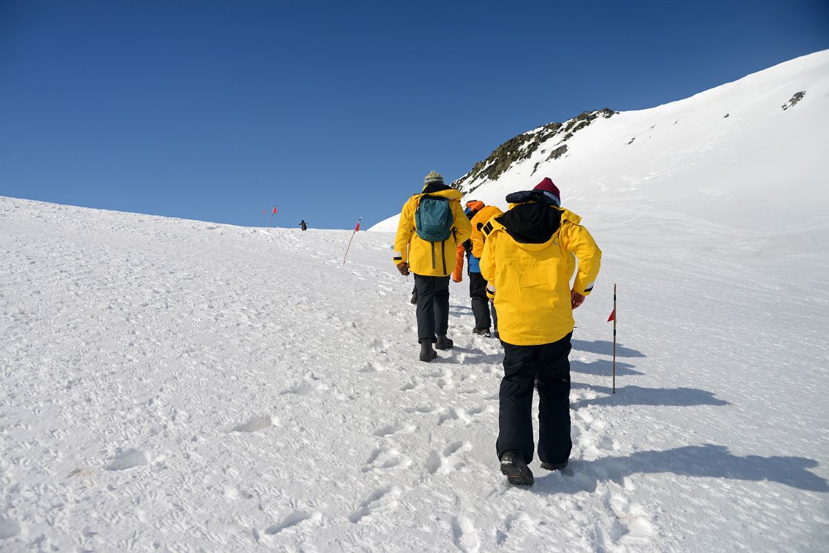 13B Hiking Up The Ridge On Aitcho Barrientos Island In South Shetland Islands On Quark Expeditions Antarctica Cruise